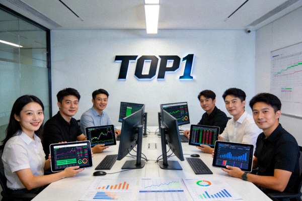 TOP1体育团队在现代化办公室讨论体育赛事数据分析